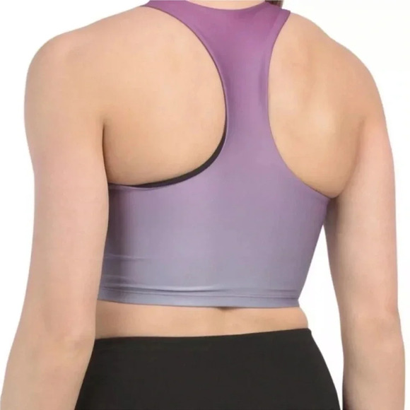 New Good American Electric Feel Ombre Contour Bra top sunset halter Racerback - Picture 2 of 16